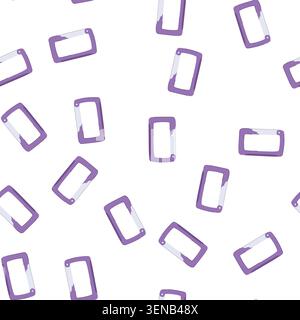 pattern security carabiner clip cartoon. metal rope, safety hook, steel carbine security carabiner clip sign. seamless symbol vector illustration Stock Vector