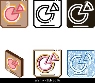 Pizza Box Icon Vector. Outline concepts Pizza Box Sign. Isolated Contour Symbol Stock Vector