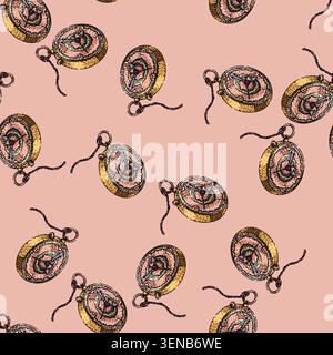 pattern clockwork steampunk device hand drawn. anachronism cogwheel, steam invention, contraption mechanical clockwork steampunk device vector sketch Stock Vector