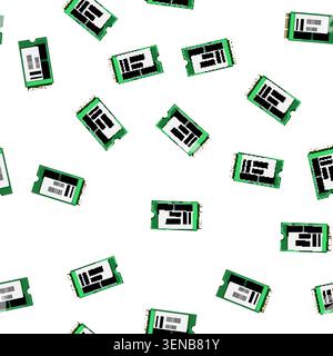 pattern device ssd storage cartoon. drive disk, equipment device ssd storage sign vector Stock Vector