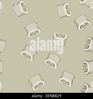 seamless pattern support cervical neck collar cartoon. brace pain, injury recovery, alignment comfort support cervical neck collar sign vector Stock Vector