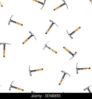 pattern pickaxe pickaxe cartoon. rock dig, chisel silhouette, pictogram graphic pickaxe pickaxe sign vector Stock Vector