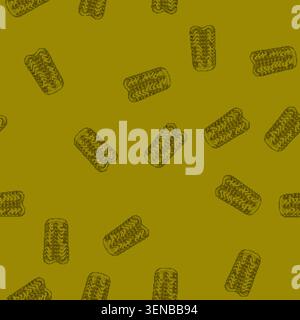 seamless pattern pilates camp mat cartoon. pilates camp mat sign vector Stock Vector