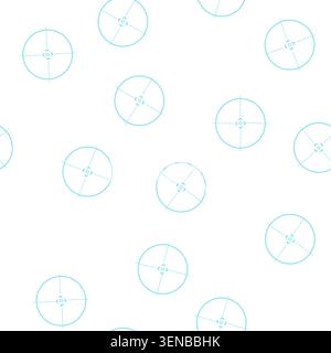pattern technology futuristic aim cartoon. ui target, digital tech, military frame technology futuristic aim sign vector Stock Vector