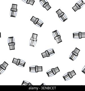 pattern kitchen coffee grinder electric cartoon. kitchen coffee grinder electric sign vector Stock Vector