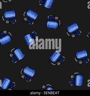 seamless pattern sewage water pump cartoon. system treatment, waste tank, station clean sewage water pump sign vector Stock Vector