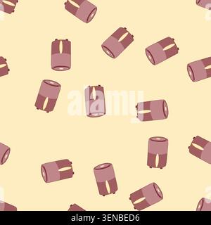 pattern heat fryer cooking cartoon. kitchenware air, air electric, meal basket heat fryer cooking sign. seamless vector illustration Stock Vector