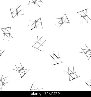 pattern clean clothes drying rack cartoon. collapsible indoors, stand line, line color clean clothes drying rack sign vector Stock Vector
