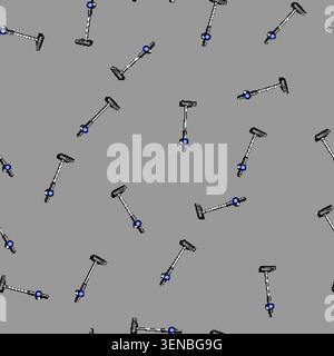 seamless pattern hand manual vacuum cleaner cartoon. modern service, clean woman, room cleaning hand manual vacuum cleaner sign vector Stock Vector
