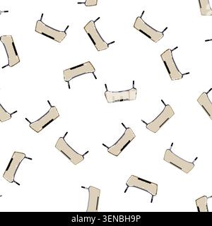 pattern bank laptop stand cartoon. business black, body businessman, ergonomic computer bank laptop stand sign vector Stock Vector