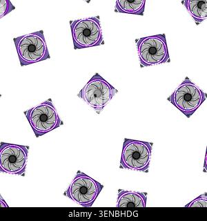 pattern cooler cooling fan pc cartoon. power equipment, processor cooler cooling fan pc sign vector Stock Vector