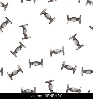 pattern drink tamper coffee cartoon. drink tamper coffee sign vector Stock Vector