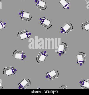 seamless pattern carpet steam cleaner cartoon. cleaning clean, home iron, floor laundry carpet steam cleaner sign vector Stock Vector
