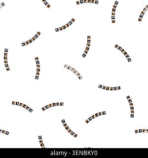 pattern festive halloween garland cartoon. autumn eerie, haunted ghostly, witchy pumpkin festive halloween garland sign vector Stock Vector