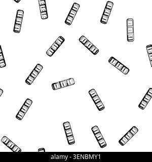 pattern Grayscale illustration depicting multiple rocker switches, indicating power state or selection within a control panel or electronic device, id Stock Vector
