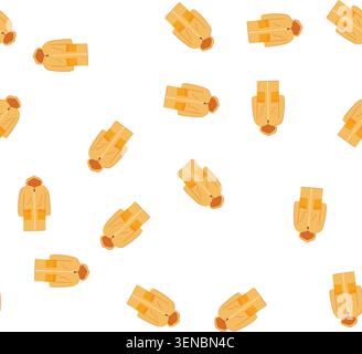 pattern template rain jacket cartoon. hoodie storm, autumn zipper, outdoor hood template rain jacket sign. seamless symbol vector illustration Stock Vector