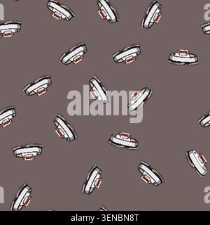 seamless pattern automatic glass cleaning robot cartoon. clean cleaner, home vacuum automatic glass cleaning robot sign vector Stock Vector