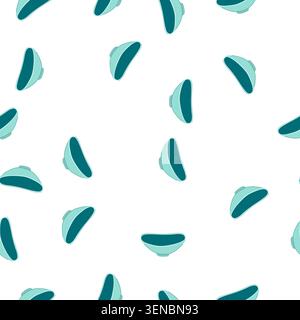 pattern ceramic sauce dipping bowl cartoon. porcelain glass, steel plastic, small round ceramic sauce dipping bowl sign. seamless symbol vector illust Stock Vector