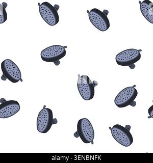 pattern environment low flow showerhead cartoon. sustainable savings, green shower, f energy environment low flow showerhead sign. seamless symbol vec Stock Vector