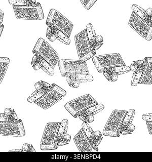 seamless pattern Classic flip top lighter with decorative pattern on its side, emitting a small flame and illustrating concepts of fire, smoking acces Stock Vector