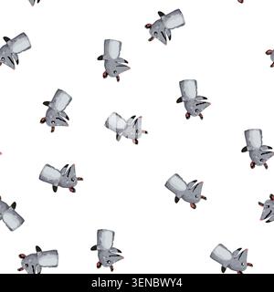 pattern mole hand puppet cartoon. mole hand puppet sign vector Stock Vector