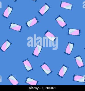 seamless pattern portable snack pack cartoon. convenient tasty, variety healthy, lunchbox grab portable snack pack sign vector Stock Vector