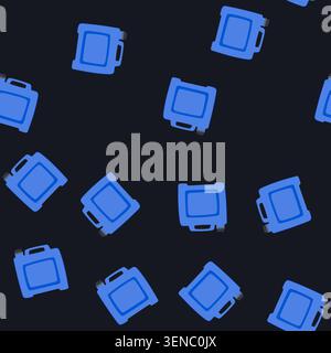 pattern container canister plastic cartoon. airtight durable, lightweight reusable, bpafree ecofriendly container canister plastic sign. seamless vect Stock Vector