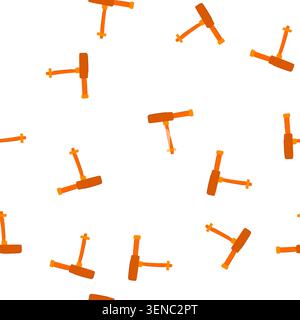 pattern installation waste drain trap cartoon. maintenance cleaning, fixture basin, sink bathroom installation waste drain trap sign. seamless symbol Stock Vector