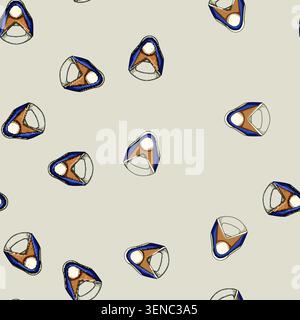 seamless pattern comfort cervical neck collar cartoon. stability immobilization, therapy protection, relief adjustable comfort cervical neck collar si Stock Vector
