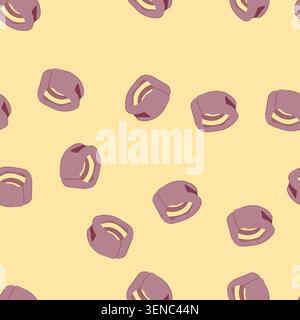 pattern injury cervical neck collar cartoon. recovery alignment, comfort stability, immobilization therapy injury cervical neck collar sign. seamless Stock Vector