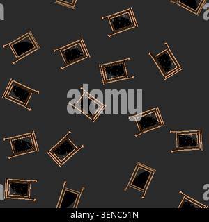 seamless pattern frame outdoor chalkboard cartoon. blackboard restaurant, wooden chalk, black blank frame outdoor chalkboard sign vector Stock Vector