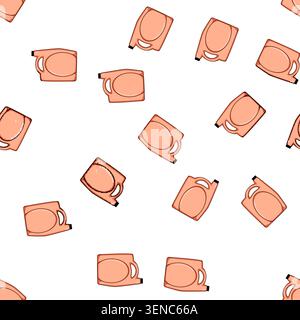pattern Liquid laundry detergent bottle with a handle, offering a practical and reusable container for domestic cleaning and hygiene products in a sim Stock Vector
