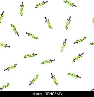 pattern blade sword effect cartoon. light energy, ui animation, abstract comic blade sword effect sign vector Stock Vector
