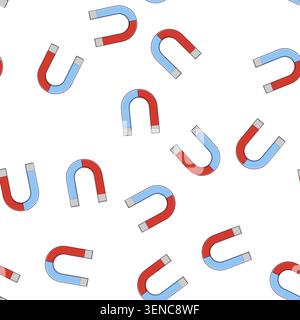 pattern customer magnet cartoon. people hand, business power, generation capture customer magnet sign vector Stock Vector