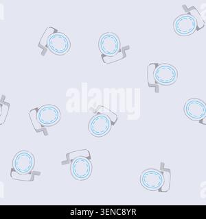 pattern organizer charging stand wireless cartoon. platform rack, shelf support, tray perch organizer charging stand wireless sign. seamless vector il Stock Vector