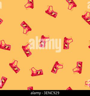 pattern battle laser tag gun toy cartoon. infrared blaster, score team, play fun battle laser tag gun toy sign. seamless vector illustration Stock Vector
