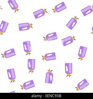 pattern healthy sport drinking bottle cartoon. cap water, drink fitness healthy sport drinking bottle sign. seamless symbol vector illustration Stock Vector
