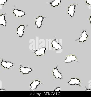 seamless pattern exclamation comic speech bubble cartoon. question strip, graphic novel, artwork character exclamation comic speech bubble sign vector Stock Vector