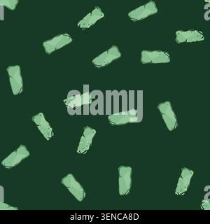 seamless pattern sustainable compostable trash bag cartoon. green environment, organic recycling, natural plantbased sustainable compostable trash bag Stock Vector