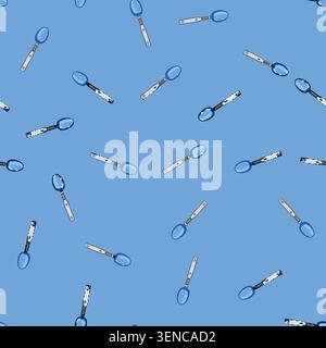 seamless pattern gadget smart spoon cartoon. utensil eating, assistive device, ergonomic adaptive gadget smart spoon sign vector Stock Vector