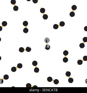 pattern innovation glasses for the blind cartoon. wearable enhancement, aid device, solution sight innovation glasses for the blind sign. seamless sym Stock Vector
