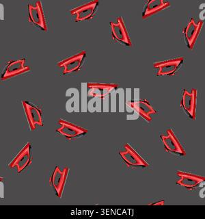 seamless pattern clothers iron laundry cartoon. clothers iron laundry sign vector Stock Vector