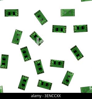 pattern capacitor circuit board cartoon. transistor trace, layout etching, fabrication multilayer capacitor circuit board sign vector Stock Vector
