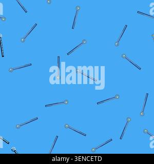 seamless pattern Gaming energy bar representing low power, battery status, or health points within a user interface, highlighting concepts of depletio Stock Vector