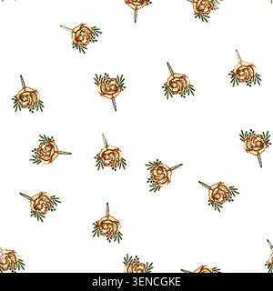 pattern groom boutonniere cartoon. flower accessory, rose tradition, ceremony style groom boutonniere sign vector Stock Vector