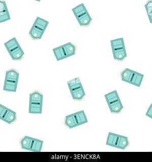 pattern portable toilet unit providing convenient temporary sanitation, often used at construction sites, outdoor events, and public gatherings for hy Stock Vector