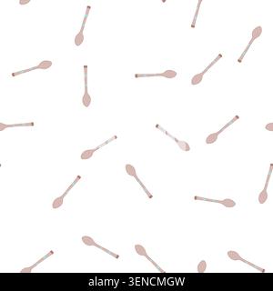 pattern device smart spoon cartoon. ergonomic adaptive, electronic sensor, intelligent culinary device smart spoon sign. seamless symbol vector illust Stock Vector