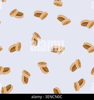 pattern dumplings bamboo steamer basket cartoon. vegetables healthy, cookware traditional, asian food dumplings bamboo steamer basket sign. seamless v Stock Vector