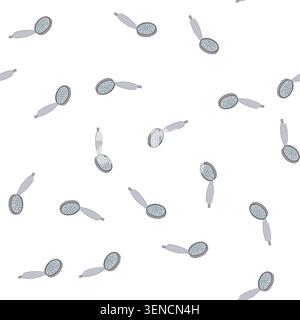 pattern bathroom shower head cartoon. spray falling, drop rain, pipe silver bathroom shower head sign. seamless symbol vector illustration Stock Vector