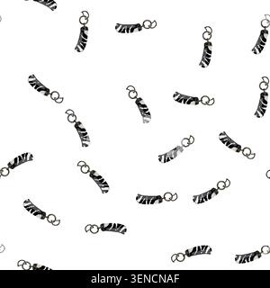 pattern metal keychain key cartoon. metal keychain key sign vector Stock Vector